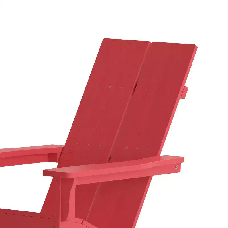 Merrick Lane Wellington UV Treated All-Weather Polyresin Adirondack Rocking Chair for Patio, Sunroom, Deck and More