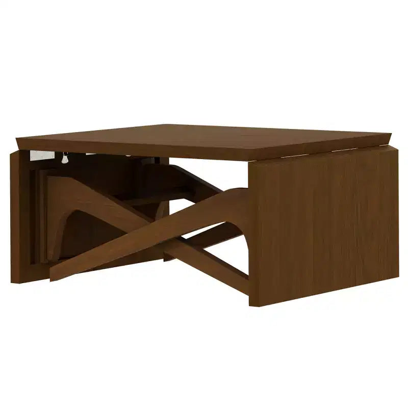 2 in 1 Coffee Table, Expandable Dining Table, Adjustable Height Table for Home & Office, Space Saving - ModernLuxe