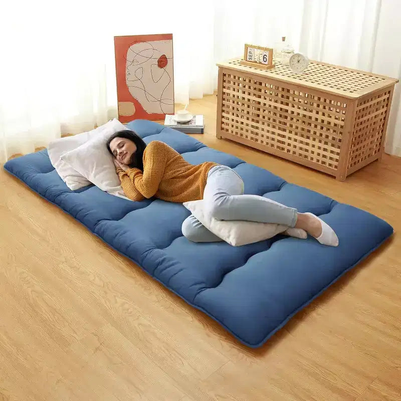 Japanese Futon Mattress, Foldable Floor Sleeping Pad, Tatami Mat for Home, Camping Mattress