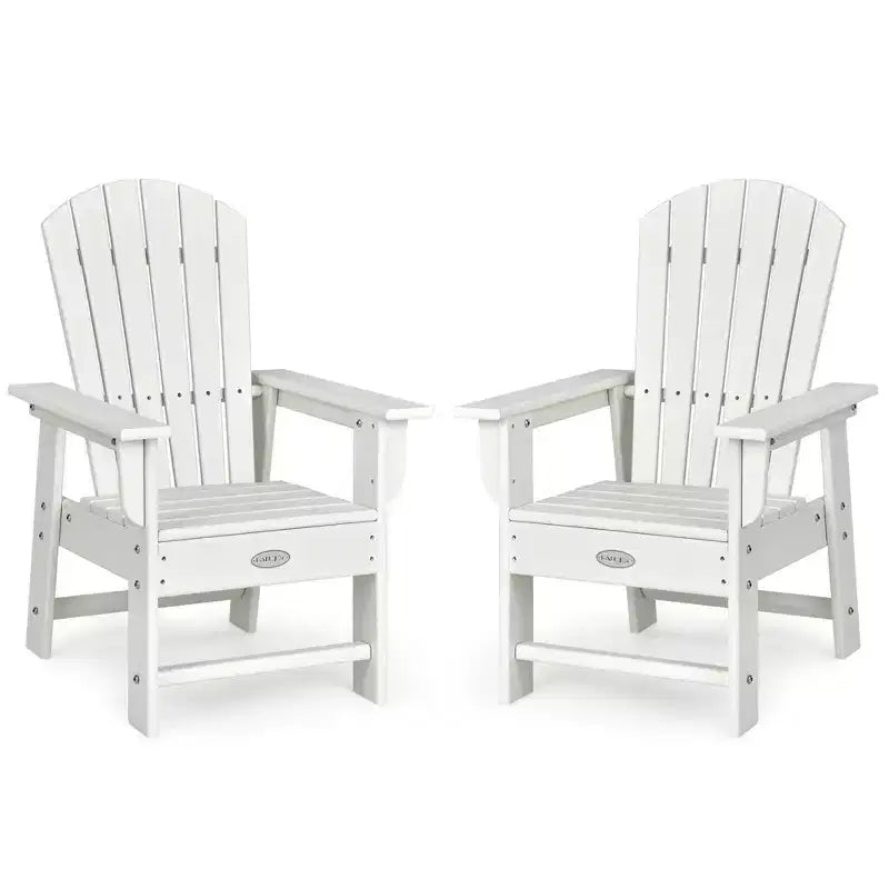 Costway Set of 2 Kids Patio Adirondack Chair Armchair Weather Resistance Outdoor Chair