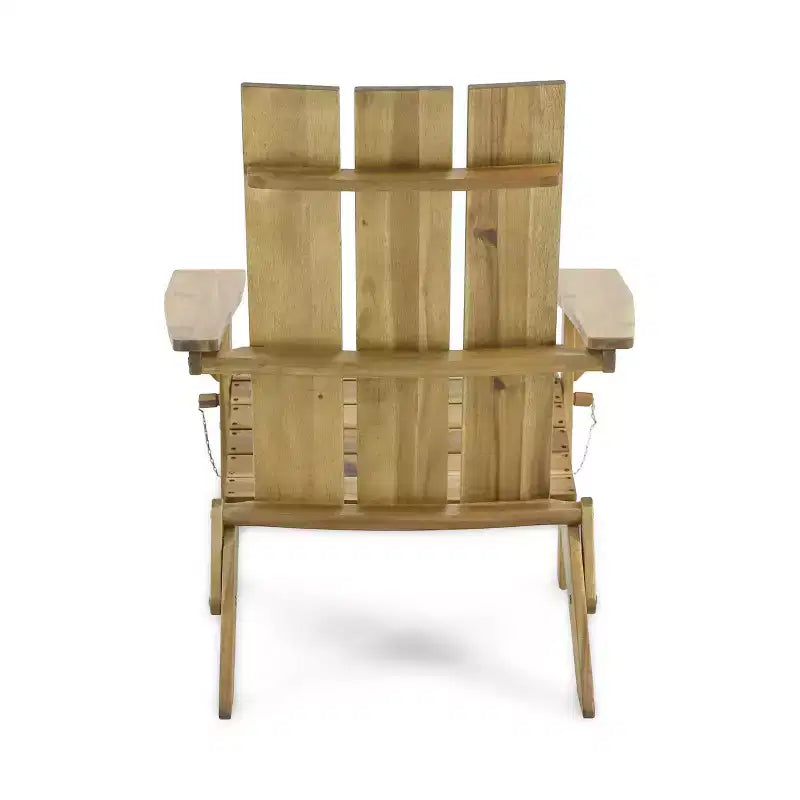 Zuma Outdoor Acacia Wood Foldable Adirondack Chair - Christopher Knight Home