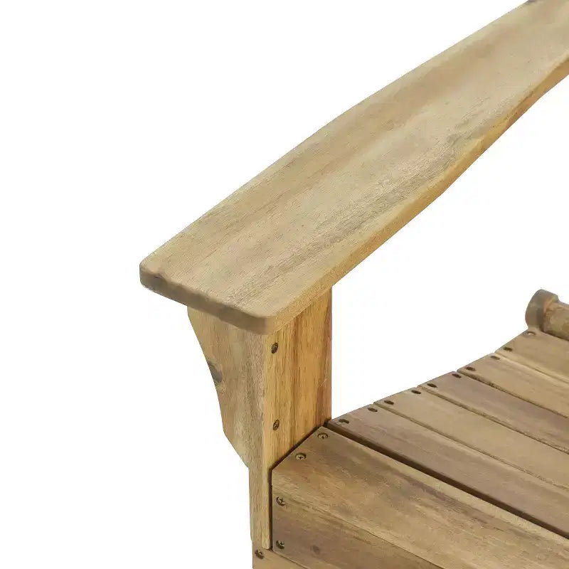 Zuma Outdoor Acacia Wood Foldable Adirondack Chair - Christopher Knight Home