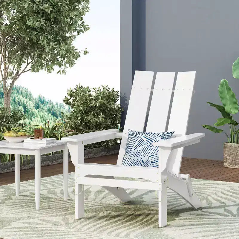 Zuma Outdoor Acacia Wood Foldable Adirondack Chair - Christopher Knight Home
