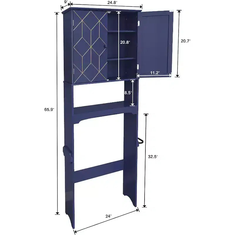 Above Toilet Storage Cabinet Spacesaver for Bathroom