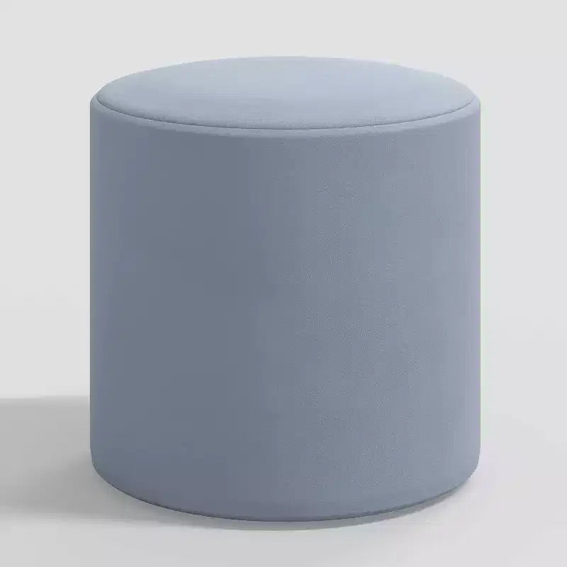 Pouf rotondo Thalia Skyline Furniture in velluto
