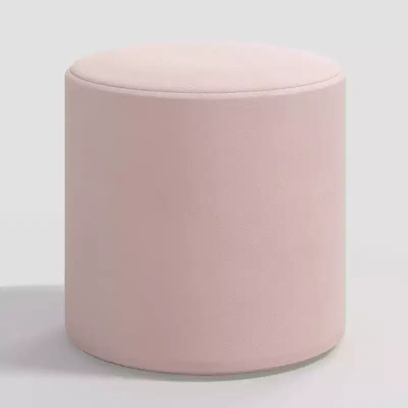 Pouf rotondo Thalia Skyline Furniture in velluto