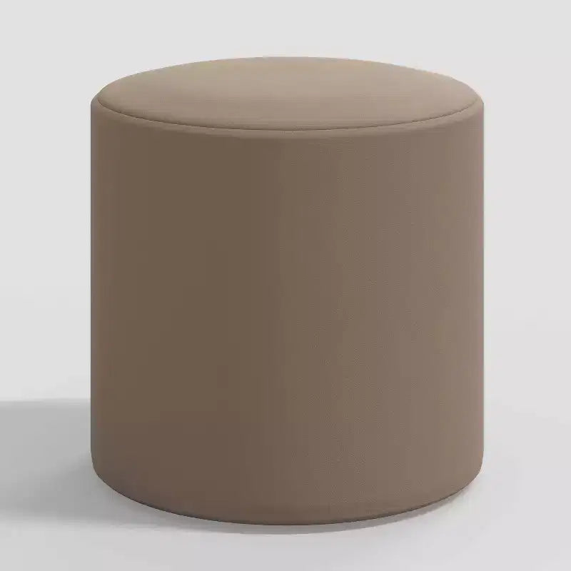 Pouf rotondo Thalia Skyline Furniture in velluto
