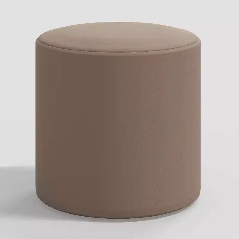 Pouf rotondo Thalia Skyline Furniture in velluto