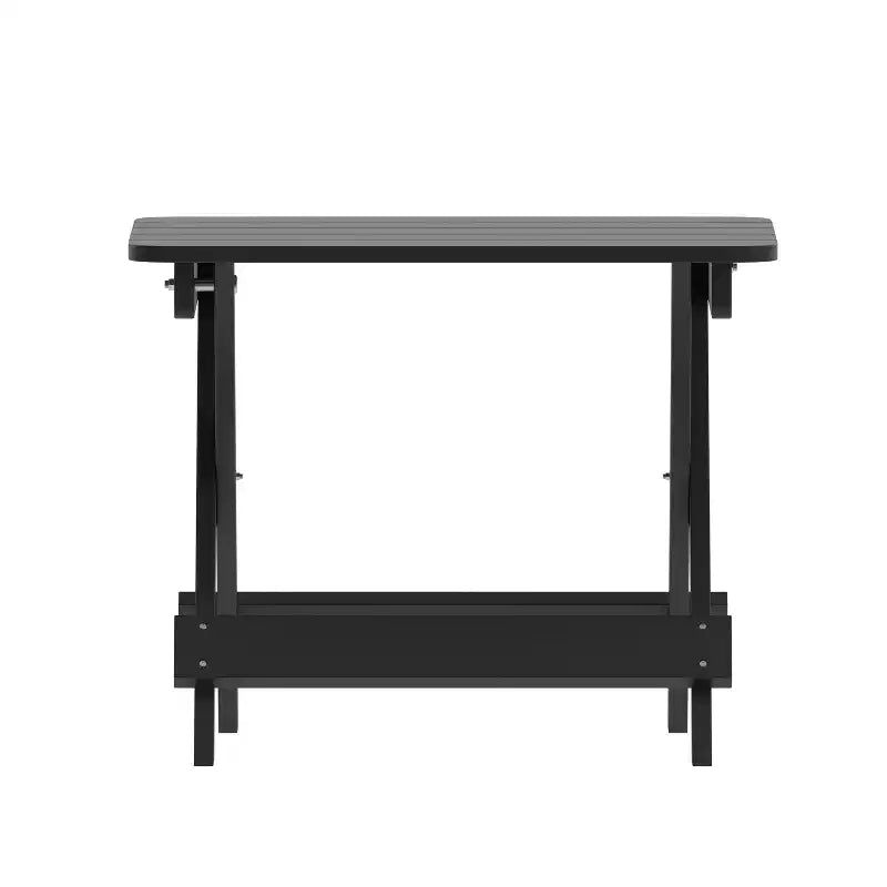 Merrick Lane Outdoor Folding Side Table, Portable All-Weather HDPE Adirondack Side Table