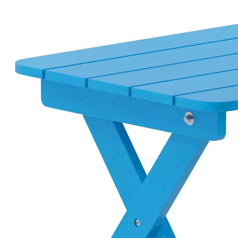 Merrick Lane Outdoor Folding Side Table, Portable All-Weather HDPE Adirondack Side Table