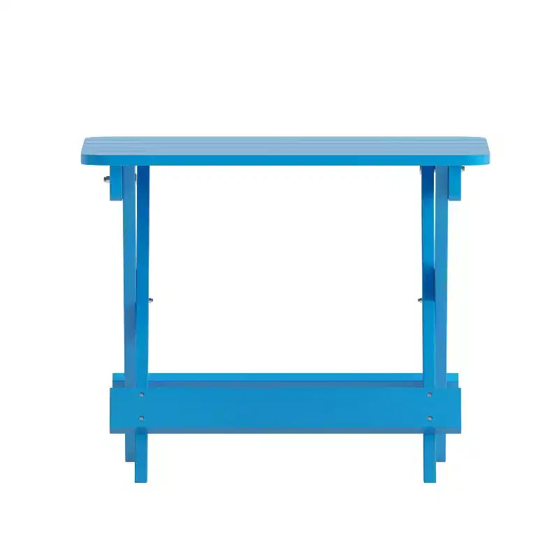 Flash Furniture Halifax Outdoor Folding Side Table, Portable All-Weather HDPE Adirondack Side Table