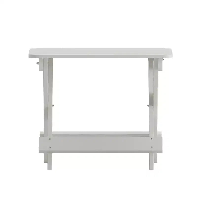 Flash Furniture Halifax Outdoor Folding Side Table, Portable All-Weather HDPE Adirondack Side Table