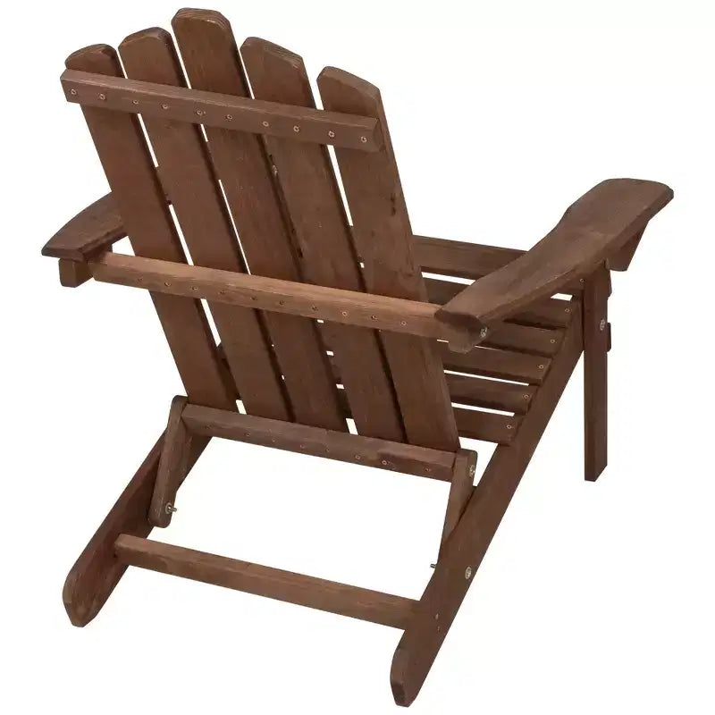 Northlight 36 Brown Classic Folding Wooden Adirondack Chair