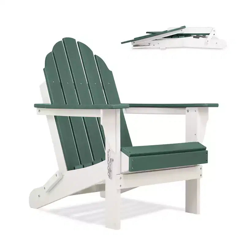Aoodor HDPE Outdoor All-Weather Folding Adirondack Chair for Patio, Garden, Backyard, Deck Lawn Fire Pit 32'' (L) x 29'' (W) x 37'' (H)