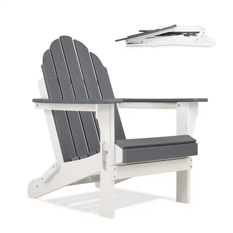 Aoodor HDPE Outdoor All-Weather Folding Adirondack Chair for Patio, Garden, Backyard, Deck Lawn Fire Pit 32'' (L) x 29'' (W) x 37'' (H)