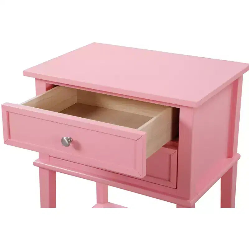 Comodino a 2 cassetti con incastri a coda di rondine all'inglese (71 cm A x 56 cm L x 41 cm P)