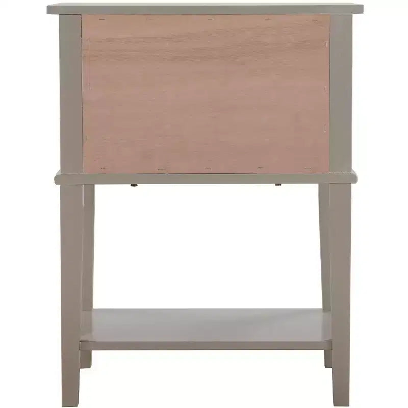 Comodino a 2 cassetti con incastri a coda di rondine all'inglese (71 cm A x 56 cm L x 41 cm P)