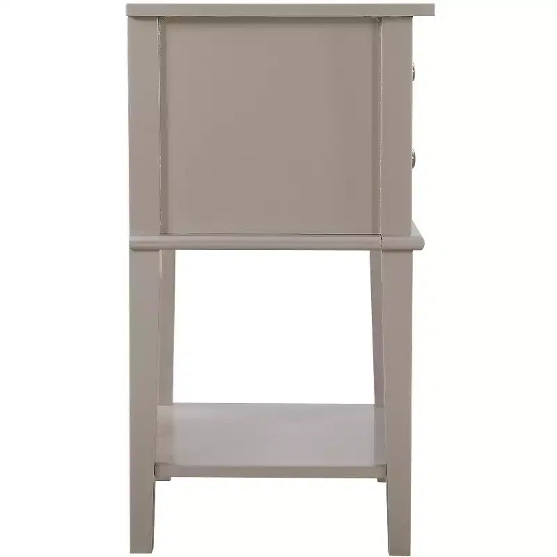 Comodino a 2 cassetti con incastri a coda di rondine all'inglese (71 cm A x 56 cm L x 41 cm P)
