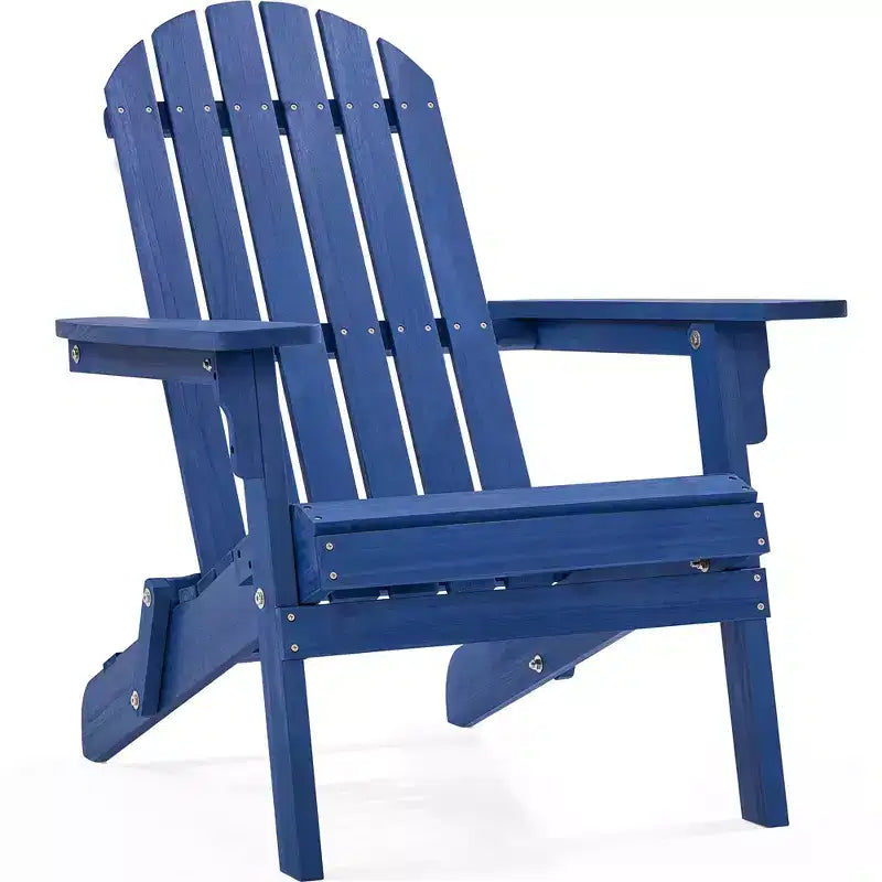Yaheetech Folding Adirondack Chair Solid Wood Garden Chair Weather Resistant