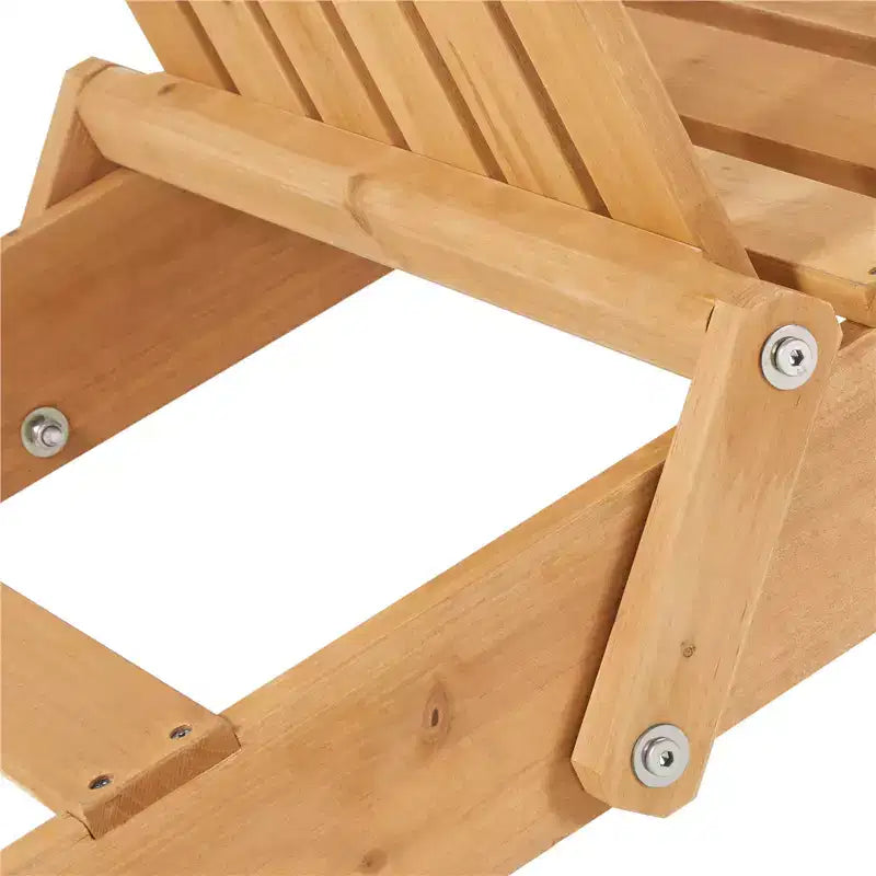 Yaheetech 2-piece Folding Adirondack Chair Solid Wood Outside Chair