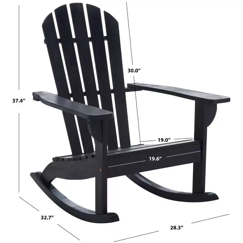 Fauteuil à bascule Brizio Adirondack intérieur/extérieur - PAT7042 - Safavieh