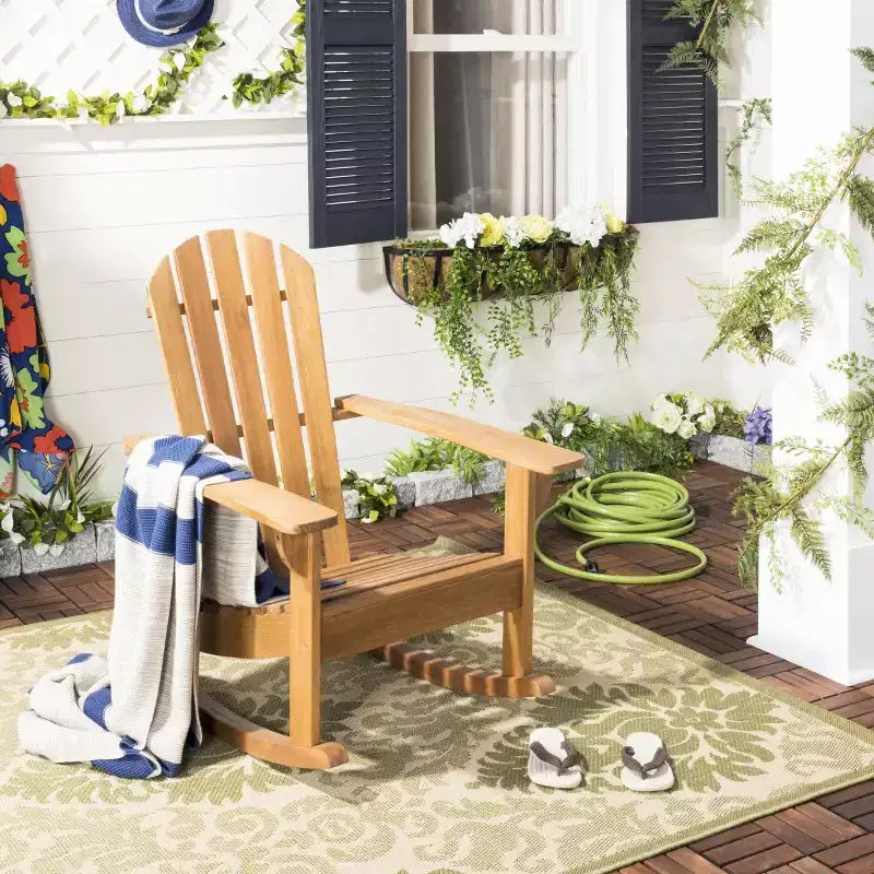 Fauteuil à bascule Brizio Adirondack intérieur/extérieur - PAT7042 - Safavieh