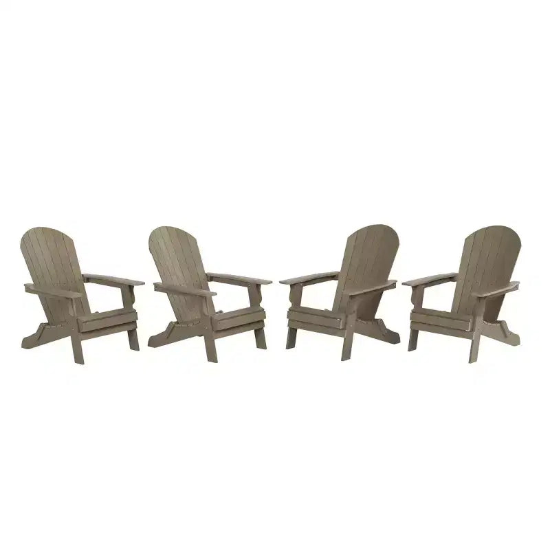 WestinTrends Tuscany HIPS Outdoor Folding Adirondack Chair (Set of 4)