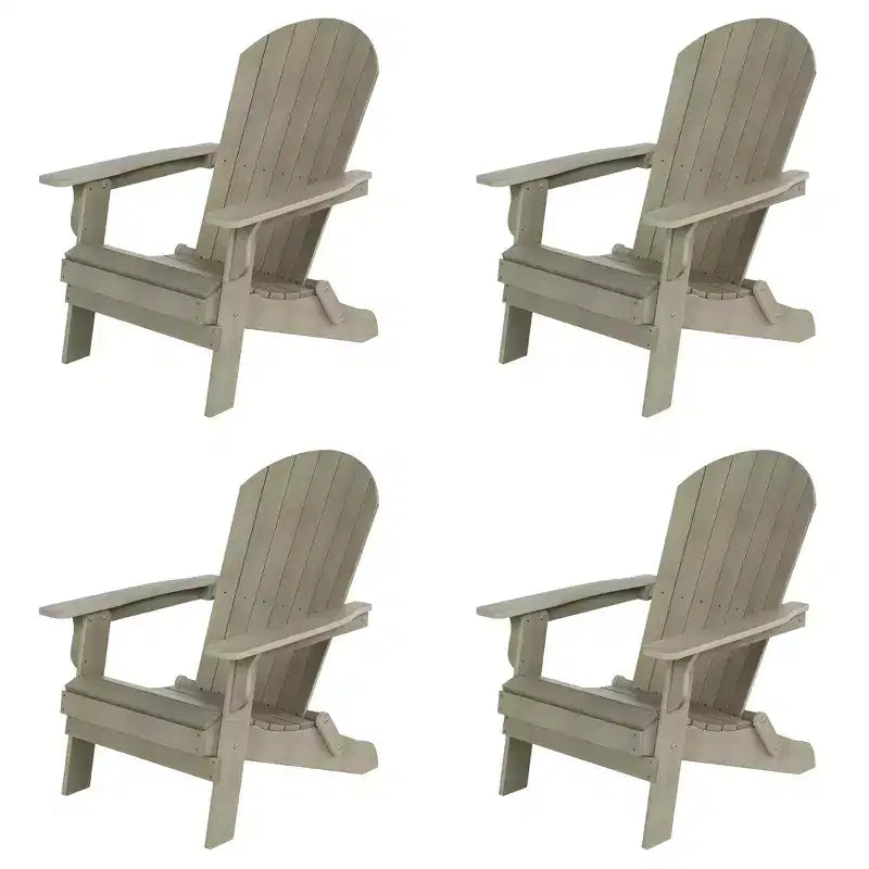 WestinTrends Tuscany HIPS Outdoor Folding Adirondack Chair (Set of 4)