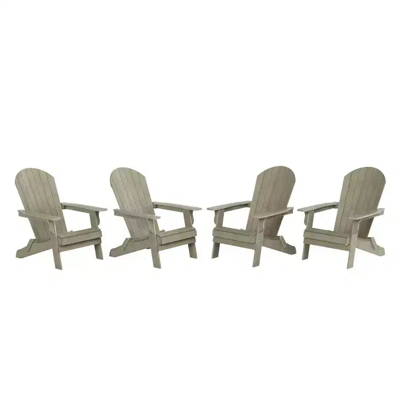 WestinTrends Tuscany HIPS Outdoor Folding Adirondack Chair (Set of 4)