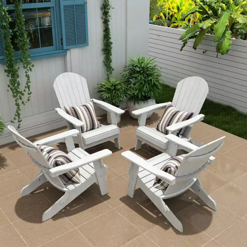 WestinTrends Tuscany HIPS Outdoor Folding Adirondack Chair (Set of 4)