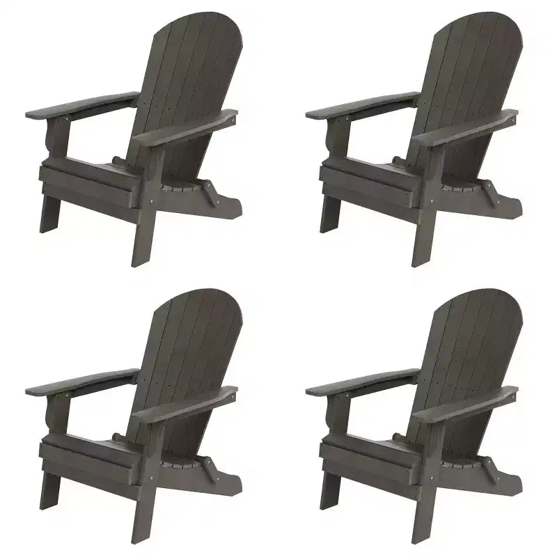 WestinTrends Tuscany HIPS Outdoor Folding Adirondack Chair (Set of 4)