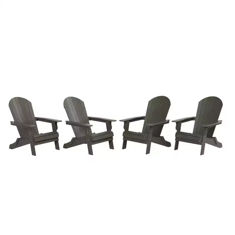 WestinTrends Tuscany HIPS Outdoor Folding Adirondack Chair (Set of 4)