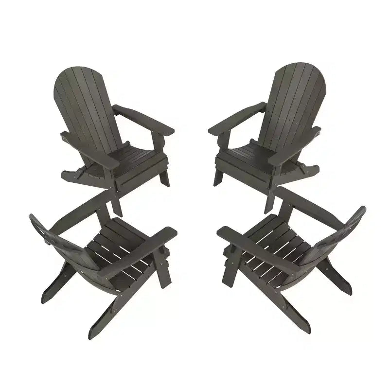 WestinTrends Tuscany HIPS Outdoor Folding Adirondack Chair (Set of 4)