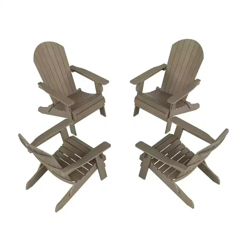 WestinTrends Tuscany HIPS Outdoor Folding Adirondack Chair (Set of 4)