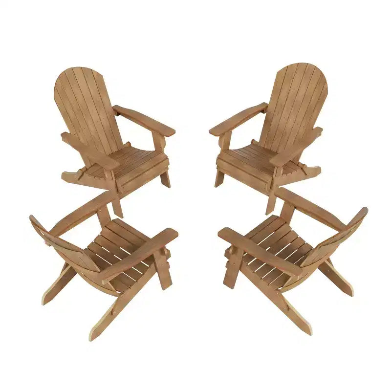 WestinTrends Tuscany HIPS Outdoor Folding Adirondack Chair (Set of 4)