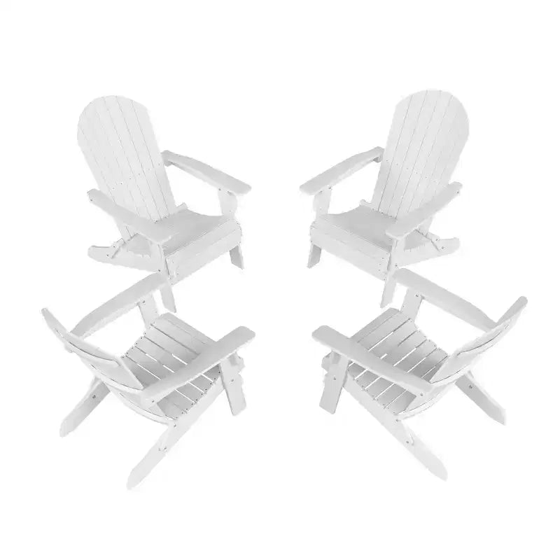 WestinTrends Tuscany HIPS Outdoor Folding Adirondack Chair (Set of 4)