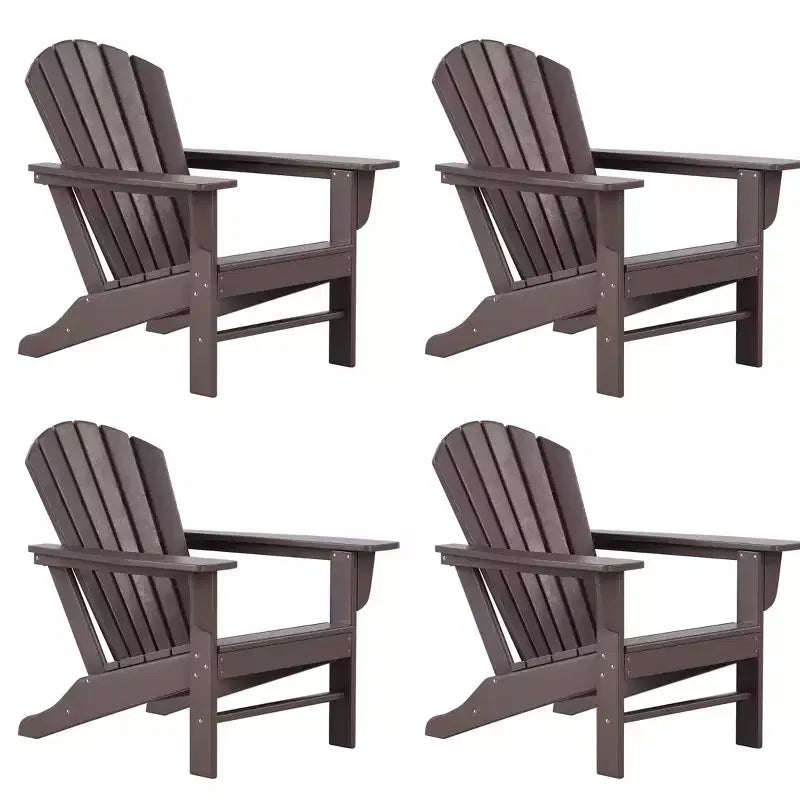 WestinTrends Dylan HDPE Outdoor Patio Adirondack Chair (Set of 4)