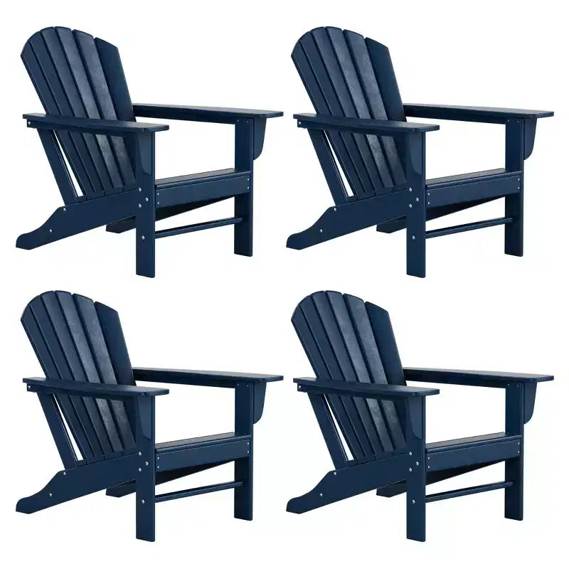 WestinTrends Dylan HDPE Outdoor Patio Adirondack Chair (Set of 4)