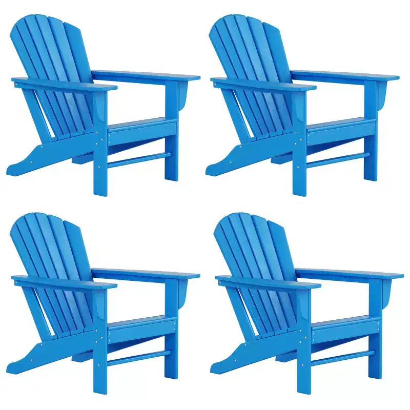 WestinTrends Dylan HDPE Outdoor Patio Adirondack Chair (Set of 4)
