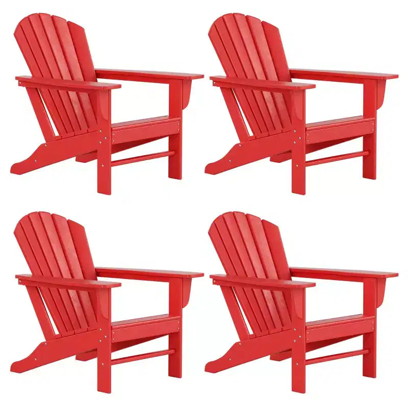 WestinTrends Dylan HDPE Outdoor Patio Adirondack Chair (Set of 4)