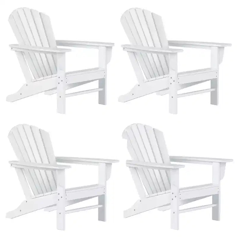 WestinTrends Dylan HDPE Outdoor Patio Adirondack Chair (Set of 4)