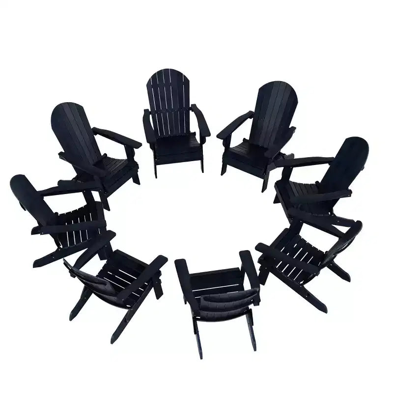 WestinTrends Tuscany HIPS Outdoor Folding Adirondack Chair (Set of 8)