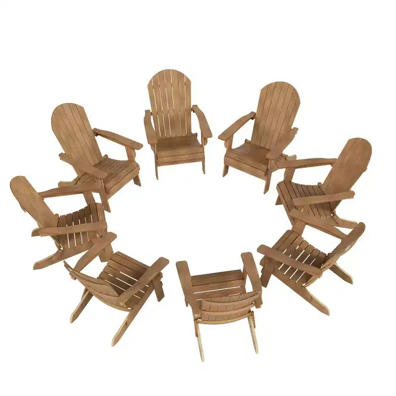 WestinTrends Tuscany HIPS Outdoor Folding Adirondack Chair (Set of 8)