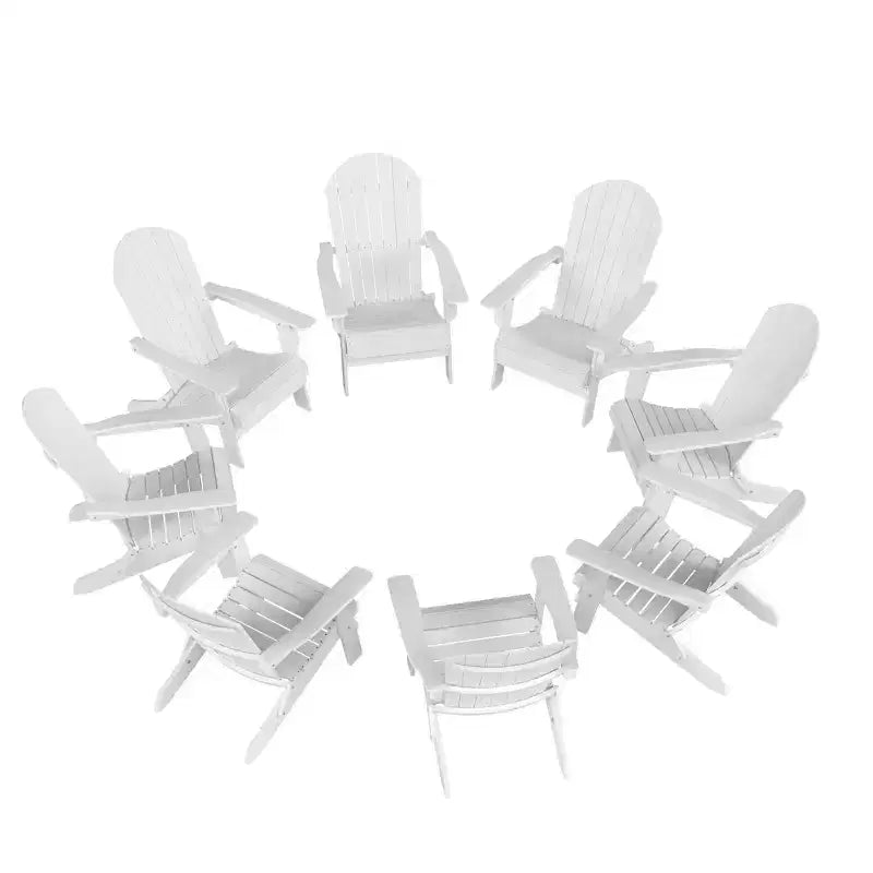 WestinTrends Tuscany HIPS Outdoor Folding Adirondack Chair (Set of 8)