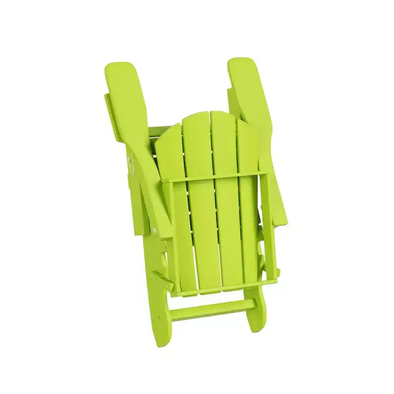 Chaise Adirondack pliante d'extérieur WestinTrends Malibu en PEHD avec table d'appoint (ensemble de 2 pièces)