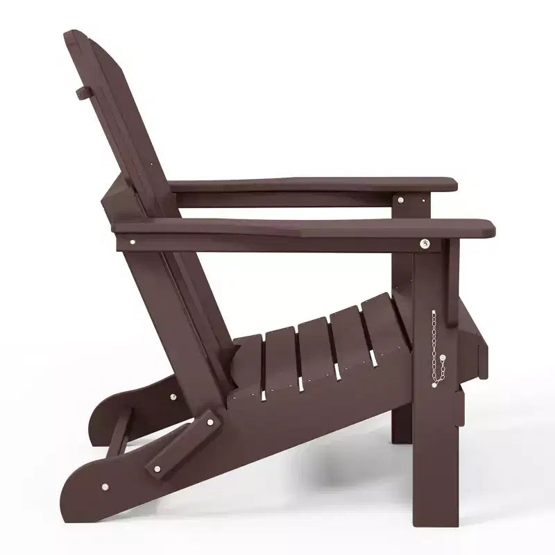 WestinTrends Malibu HDPE Outdoor Patio Folding Poly Adirondack Conversation Set (3-Piece)