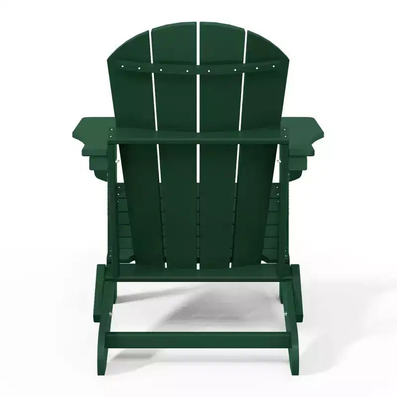 WestinTrends Malibu HDPE Outdoor Patio Folding Poly Adirondack Conversation Set (3-Piece)