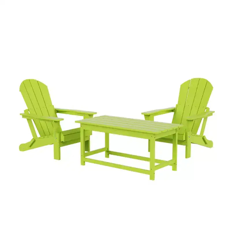 WestinTrends 3-Piece Outdoor Paio Adirondack Conversation Set