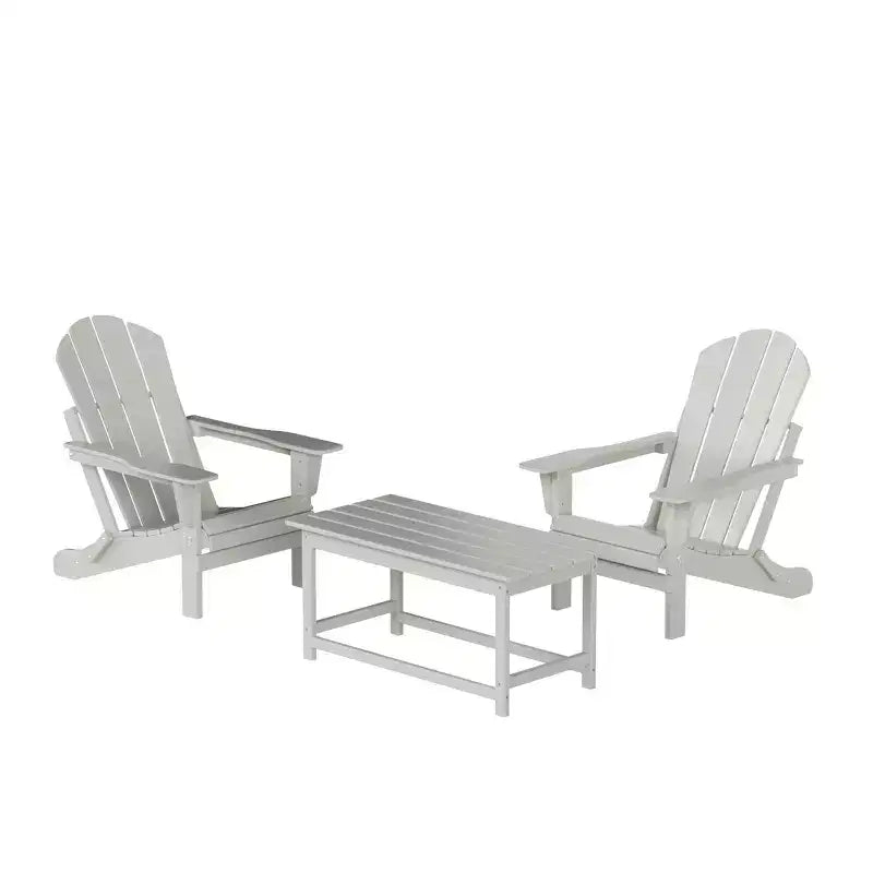 WestinTrends 3-Piece Outdoor Paio Adirondack Conversation Set