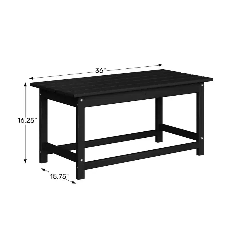WestinTrends Outdoor HDPE Adirondack Coffee Table